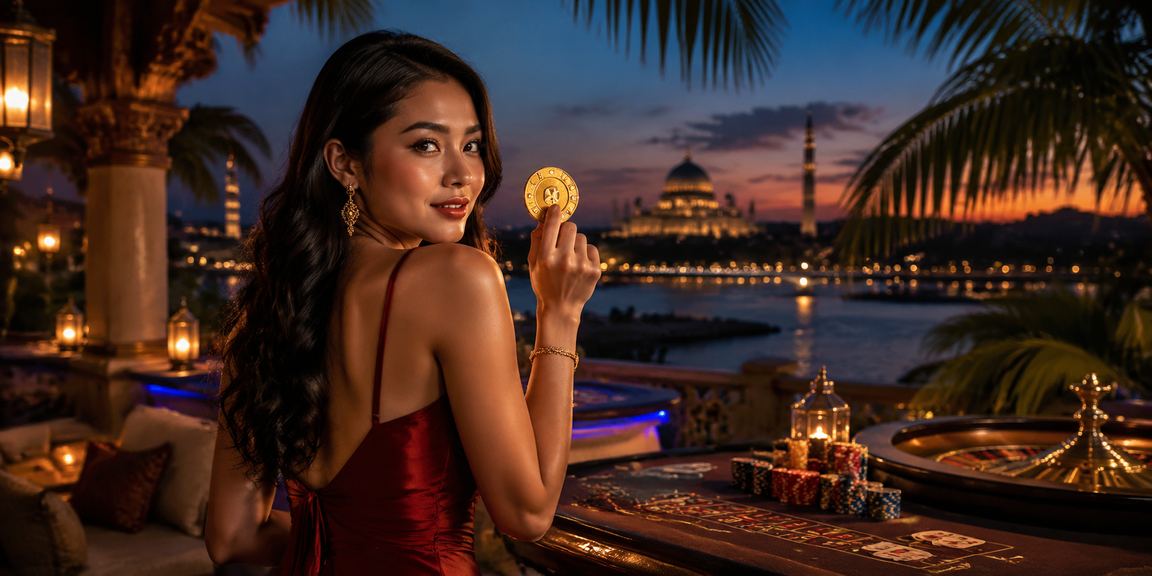 Suasana kasino langsung mewah di Putrajaya dengan dealer profesional pada platform 502